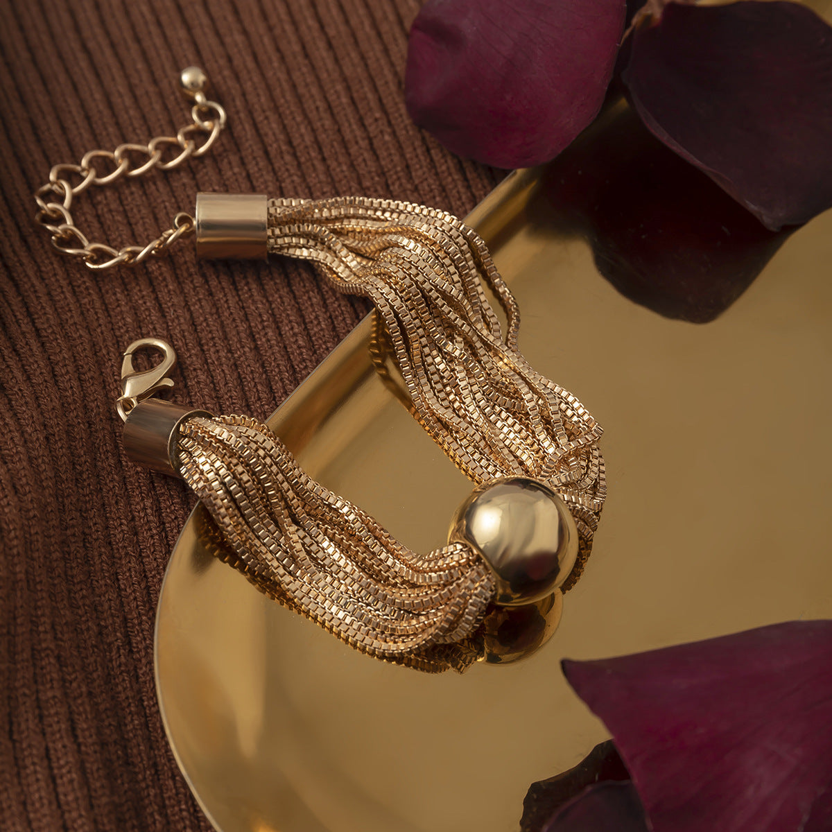 Vintage Halskette in Gothik Stil für Frauen mit  Big Ball Anhänger in Gold und in Silber